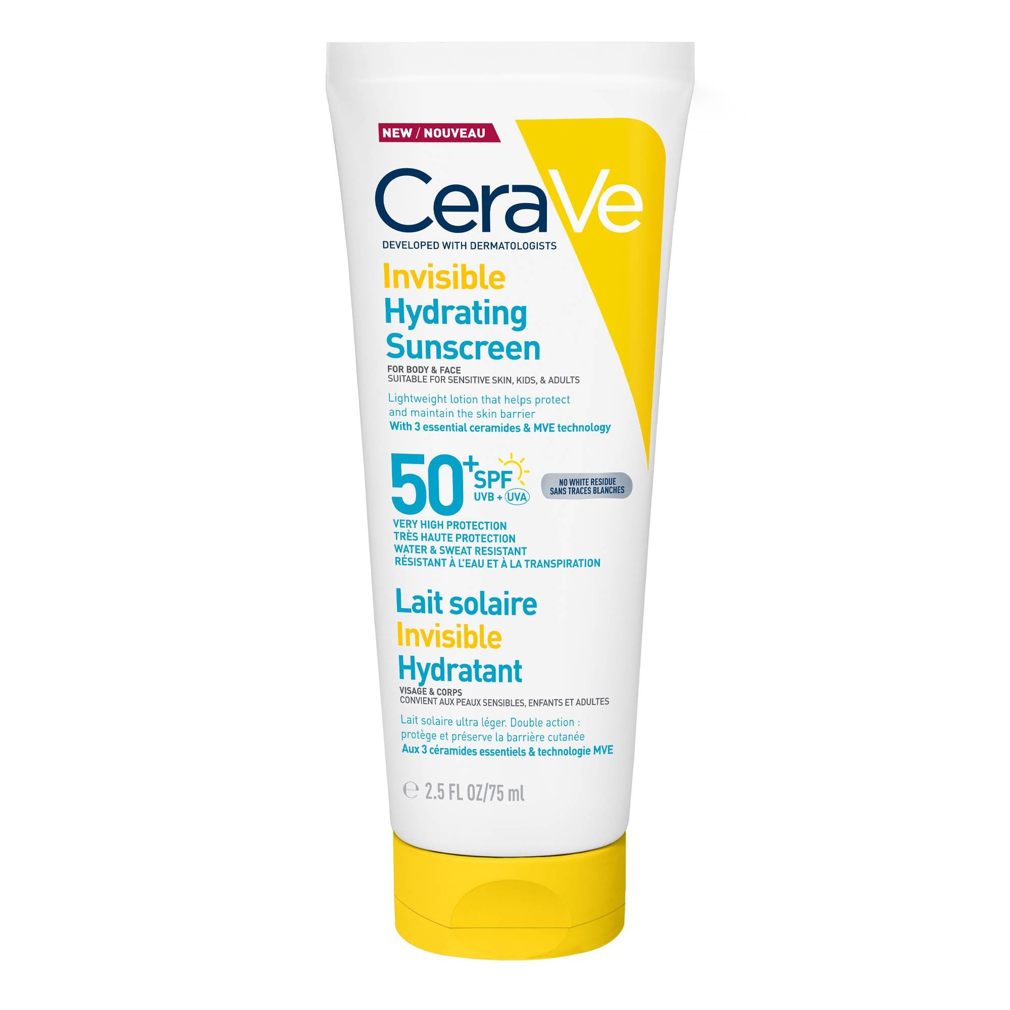CeraVe Sun Onzichtbare Hydraterende Zonnebrandcrème / Crème Solaire Hydratante Invisible SPF 50 177