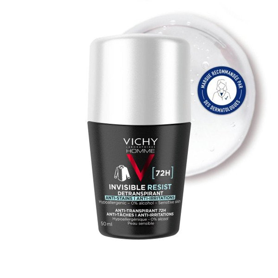 Vichy Homme Deo Roller Invisible Resist