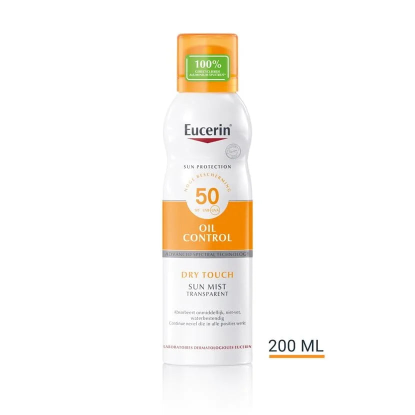 Eucerin Sun Dry Touch Mist Transparant SPF50