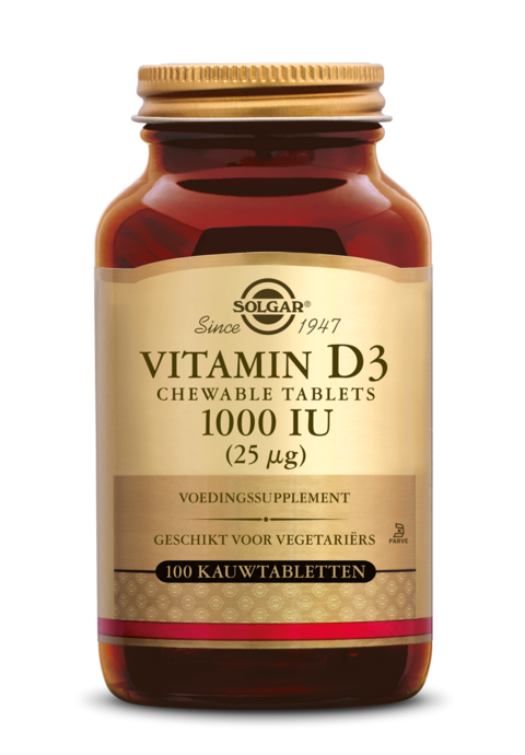 Vitamine D-3 1000 IU/25 mcg kauwtabletten