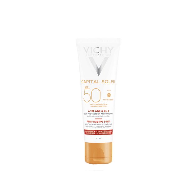 VICHY Capital soleil 3 - in - 1 anti - aging antioxidante zonbescherming SPF50+ - MaPeau